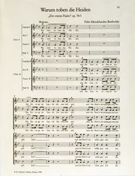"Warum toben die Heiden" secondo salmo, op.38, di Felix Mendelssohn (litografia)
