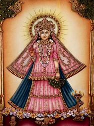 Dea Radha Miniatura su Avorio