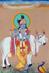 Miniatura di Dio Krishna