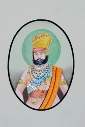 Miniatura del Maharaja Jaswant Singh Jodhpur