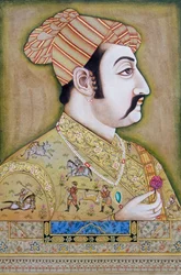 Miniatura Mogul di Akbar