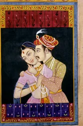 Miniatura Mughal, Scena d