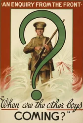Poster di reclutamento della Grande Guerra, emesso in Irlanda (litografia a colori)