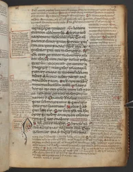 Harley 1802, f.19r, Iniziale decorata 