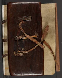 Legatura del libro del messale irlandese MS CCC 282 Corpus, c.1120-30
