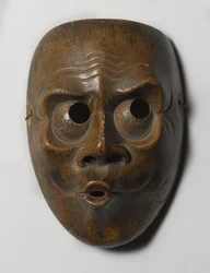 Maschera possibilmente di Usofuki, personaggio nelle opere di Kyogen