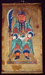 Gwanwoojanggun (pigmento naturale su carta)