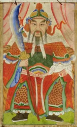 Janggun (pigmento naturale su seta)