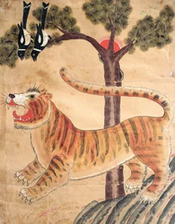 Seonangsin (pigmento naturale su carta)