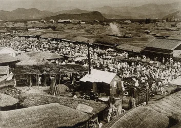 Veduta del mercato di Daegu, Corea