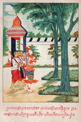 Mahajanaka Jataka. ca. 1910 (illustrazione)