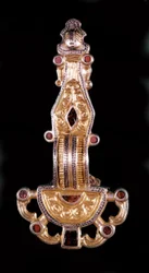 Fibula merovingia. Museo di Saint-Germain en Laye