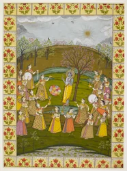 Vasanti Ragini, da una serie di Ragamala, Murshidabad, c.1760