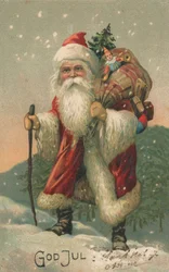 Biglietto di Natale norvegese (litografia a colori)