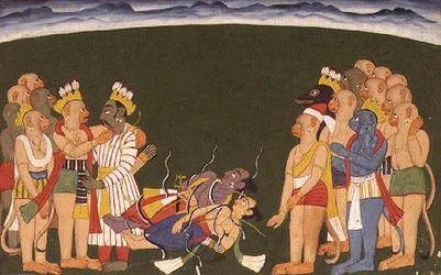 Rama e Lakshmana attaccati con nagapasa, dal 