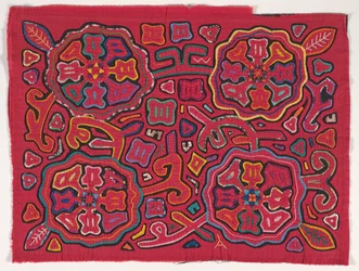 Pannello di camicia (mola), Popolo Kuna, Isole San Blas, c.1950
