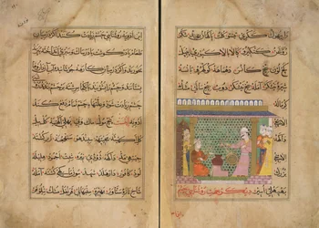 Il sultano Ghiyath al-Din supervisiona la preparazione dei medicinali