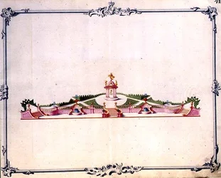 Dettaglio del set principale per i fuochi d