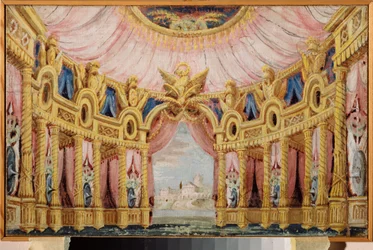 Sala con colonnato