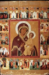 La Vergine di Tichvin con i miracoli