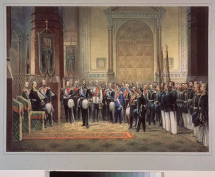 Il giuramento di fedeltà dello zarevic Nicola Aleksandrovič Romanov di Russia