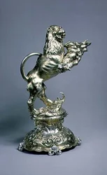 Vaso a forma di leone, G. Lang, Ausburg, inizio XVII secolo