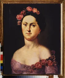 Ritratto della ballerina Avdotia Istomina come Flora