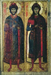 Santi Boris e Gleb, icona russa