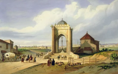 Veduta della città di Siviglia dalla Cruz del Campo