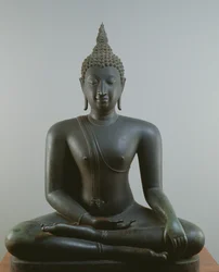 Buddha seduto in meditazione, stile Sukhothai (bronzo)