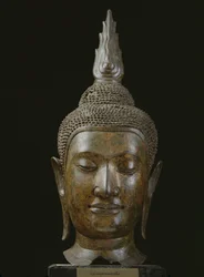 Testa di Buddha in meditazione