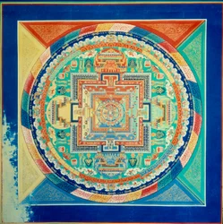 Mandala di Sarvavid Vairocana, soffitto del Palazzo del Potala a Lhasa