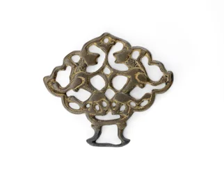Ornamento con una coppia di leoni, dinastia Selgiuchide, forse XIII secolo