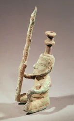 Guerriero, Civiltà Dong-son, dal Vietnam (bronzo)