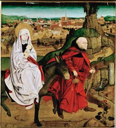 La fuga in Egitto (dipinto su tavola)