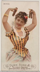 Ossa, dalla serie Strumenti Musicali N82 per sigarette Duke, 1888