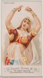 Nacchere, dalla serie Strumenti Musicali N82 per sigarette Duke, 1888