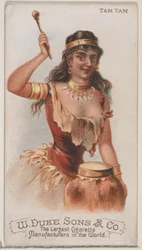 Tam Tam, dalla serie Strumenti Musicali N82 per sigarette Duke, 1888