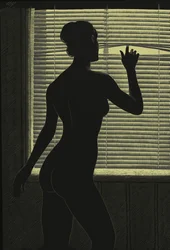 Tradimento, 2000 (tavola di graffio, colorata in digitale)