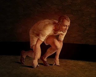 Chariots of Fire, 2017 (tavola di graffio, colorata in digitale)