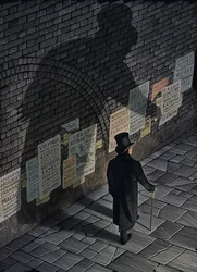 Jekyll  Hyde, 2011 (tavola di graffio, colorata in digitale)