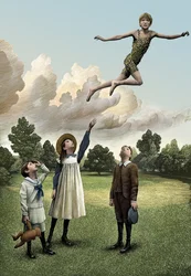 Peter Pan, 2008 (tavola di graffio, colorata in digitale)