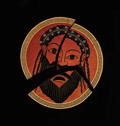 Il Ciclo di Edipo, 2008 (tavola a graffio, colorata in digitale)