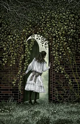 Il giardino segreto, 2004 (tavola a graffio, colorata in digitale)