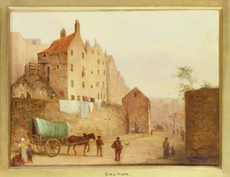 Calton, dettaglio da Edimburgo: Nove vedute della città vecchia