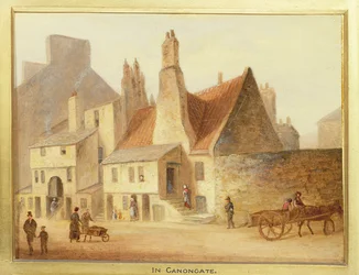 Canongate, dettaglio da Edimburgo: Nove vedute della città vecchia