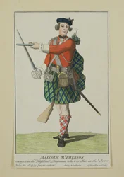 Malcolm McPherson, caporale nel reggimento Black Watch, fucilato per diserzione, 1743
