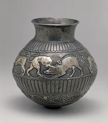 Vaso, Kul-Oba Kurgan (argento)