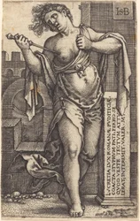 Lucrezia in piedi