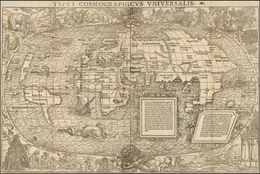 Mappa del mondo del 1537 di Sebastian Munster